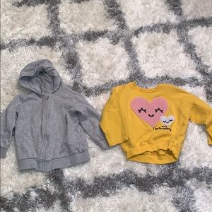 Girls sweaters bundle of 2